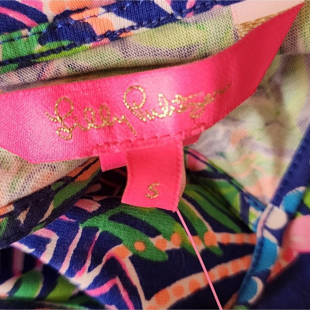 LILLY PULITZER MARGOT DRESS SIZE SMALL COLOR BOREALIS BLUE - Picture 4 of 9